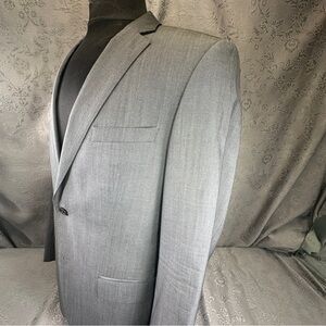 Hugo Boss Jam 76/Sharp1 Gray Wool / Silk Sports Coat 40R 41.5” Chest